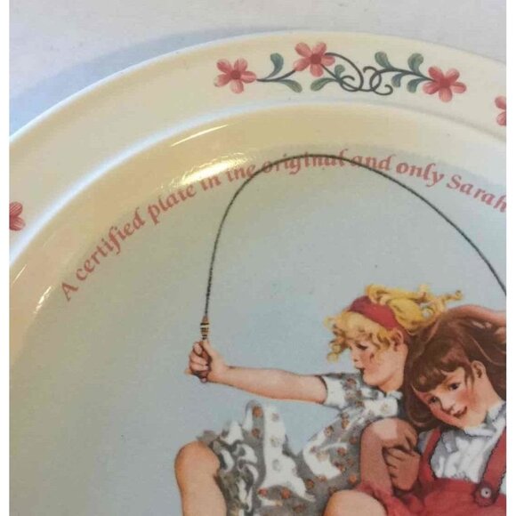 Newell Pottery Co Sarah Weber Calendar Numbered Collector Plate JUNE‎ 1984 Sepco - Picture 12 of 12